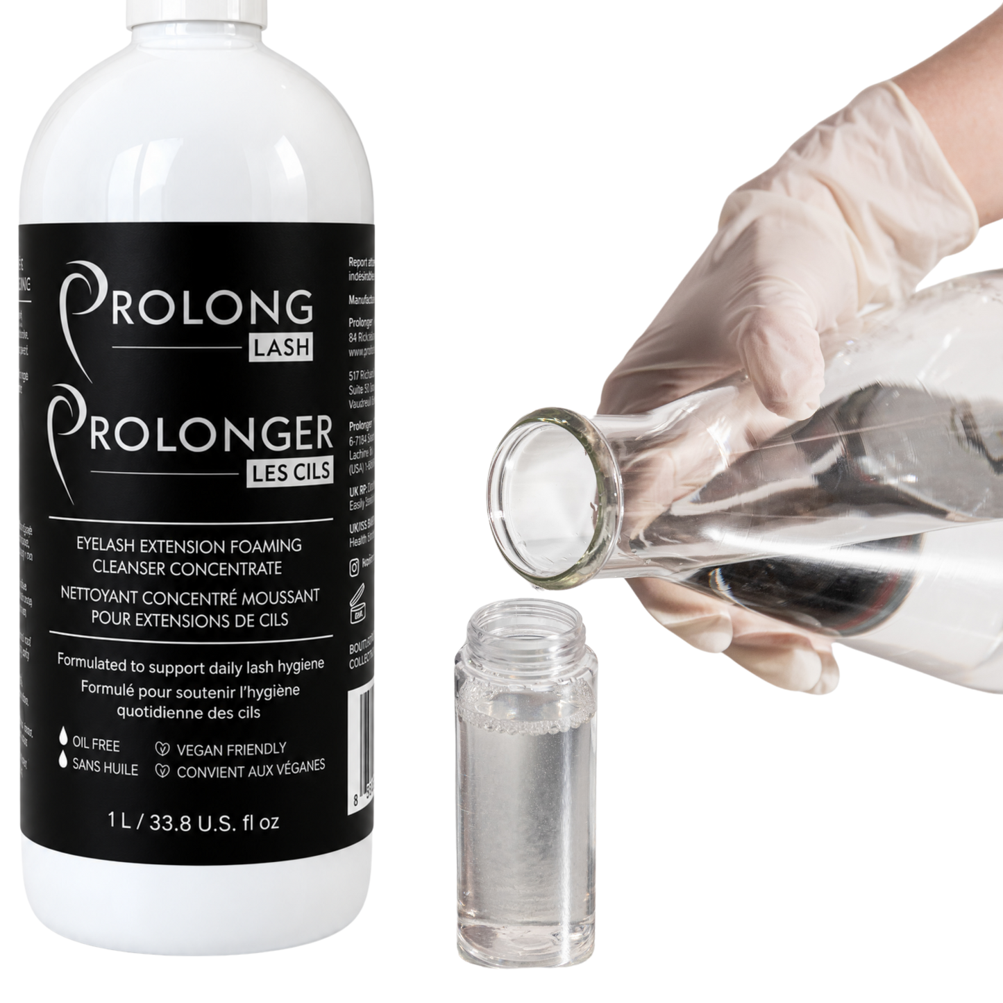 Professional Eyelash Extension Cleanser Concentrate 1 Litre
