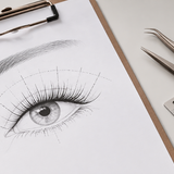 Professional lash mapping setup ready for consultation