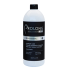 Bottle of Prolong eyelash extension cleanser on a white background