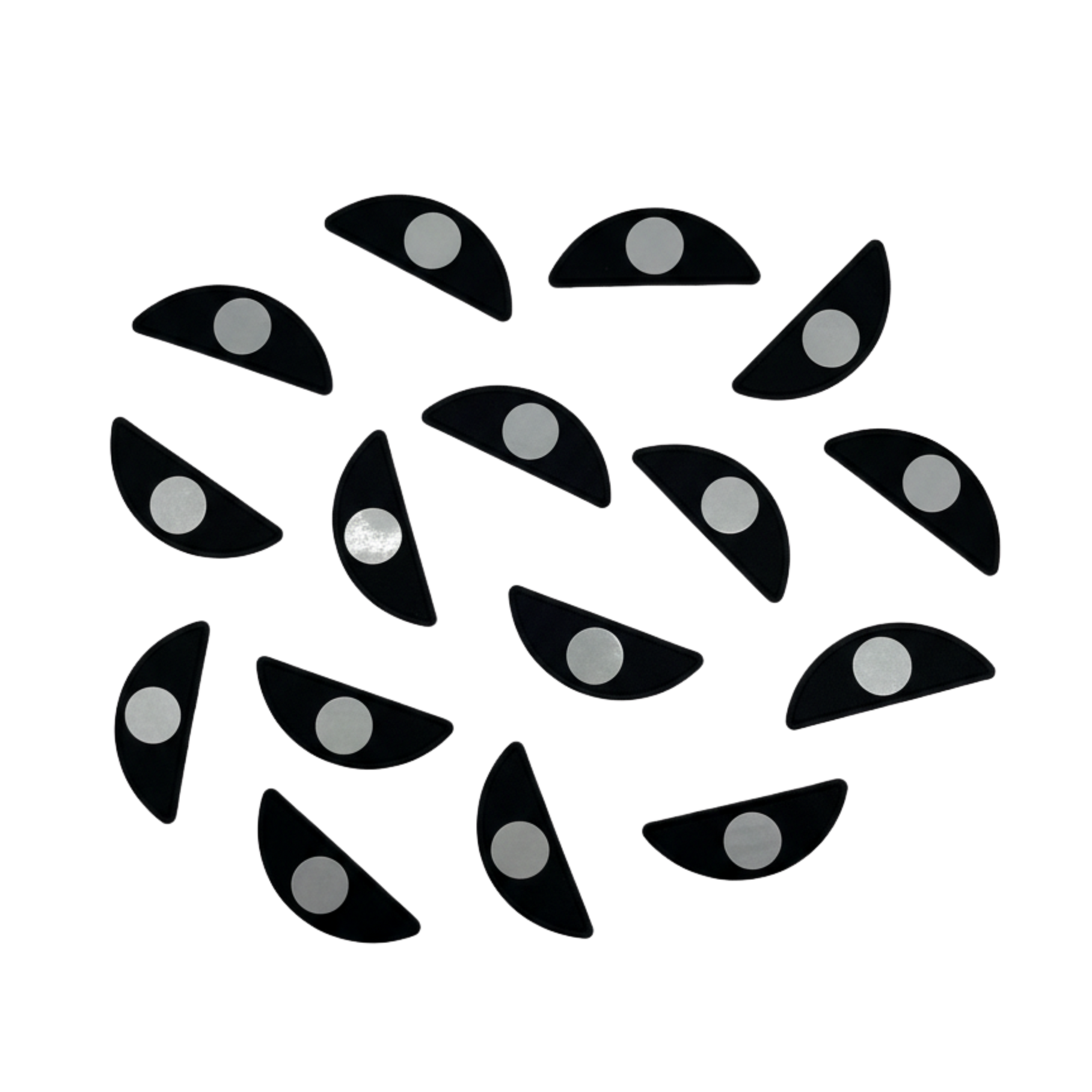 flutterstop gel pads with metal discs facing up