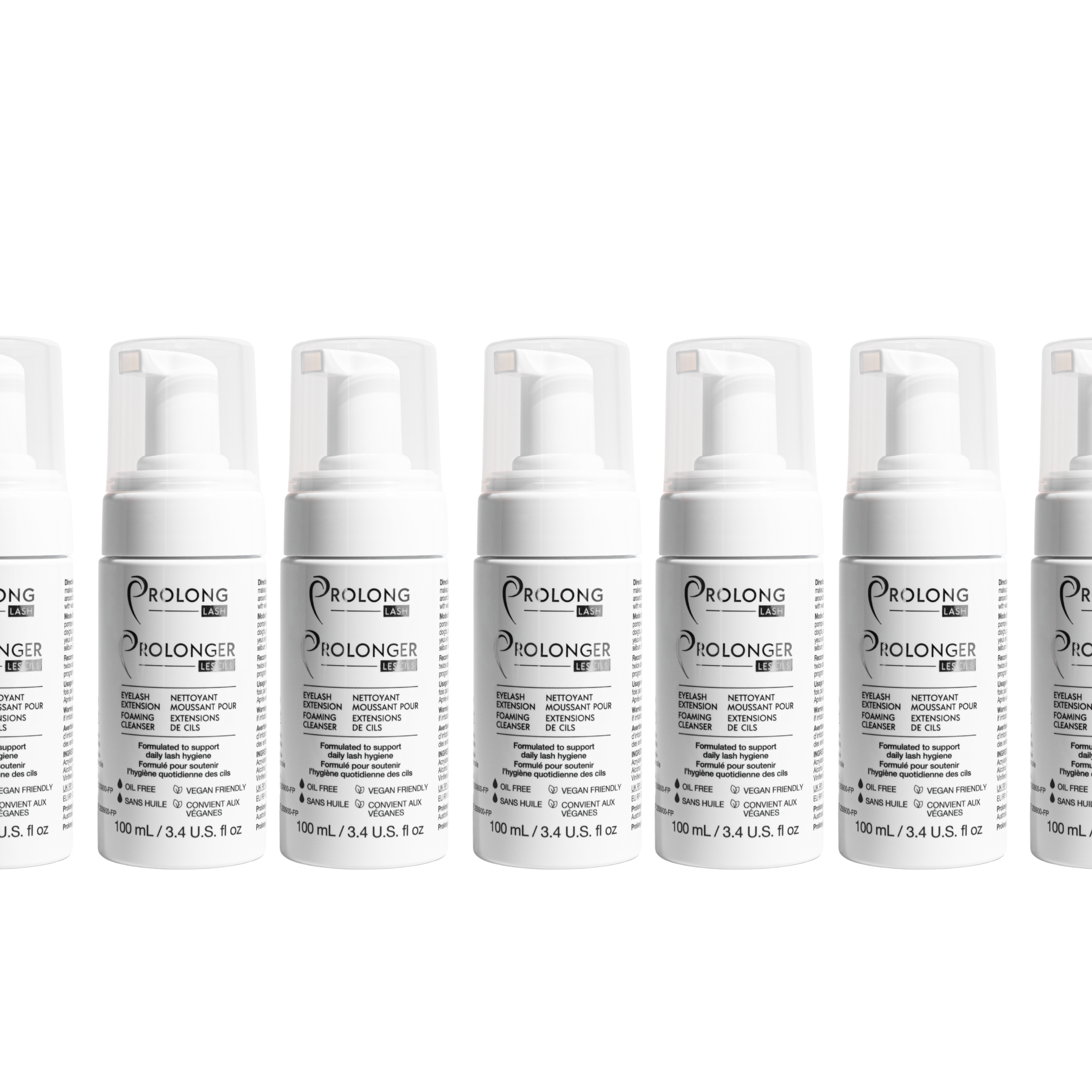 Professional Eyelash Extension Foaming Cleanser 100ml, Bulk Pack