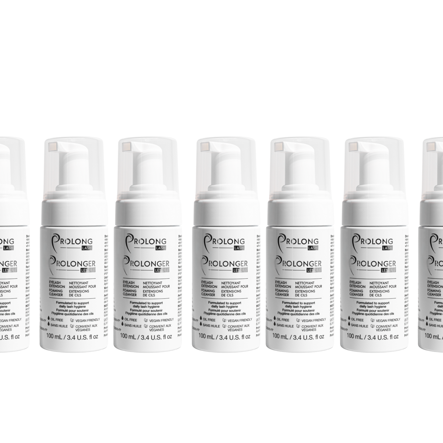 Professional Eyelash Extension Foaming Cleanser 100ml, Bulk Pack