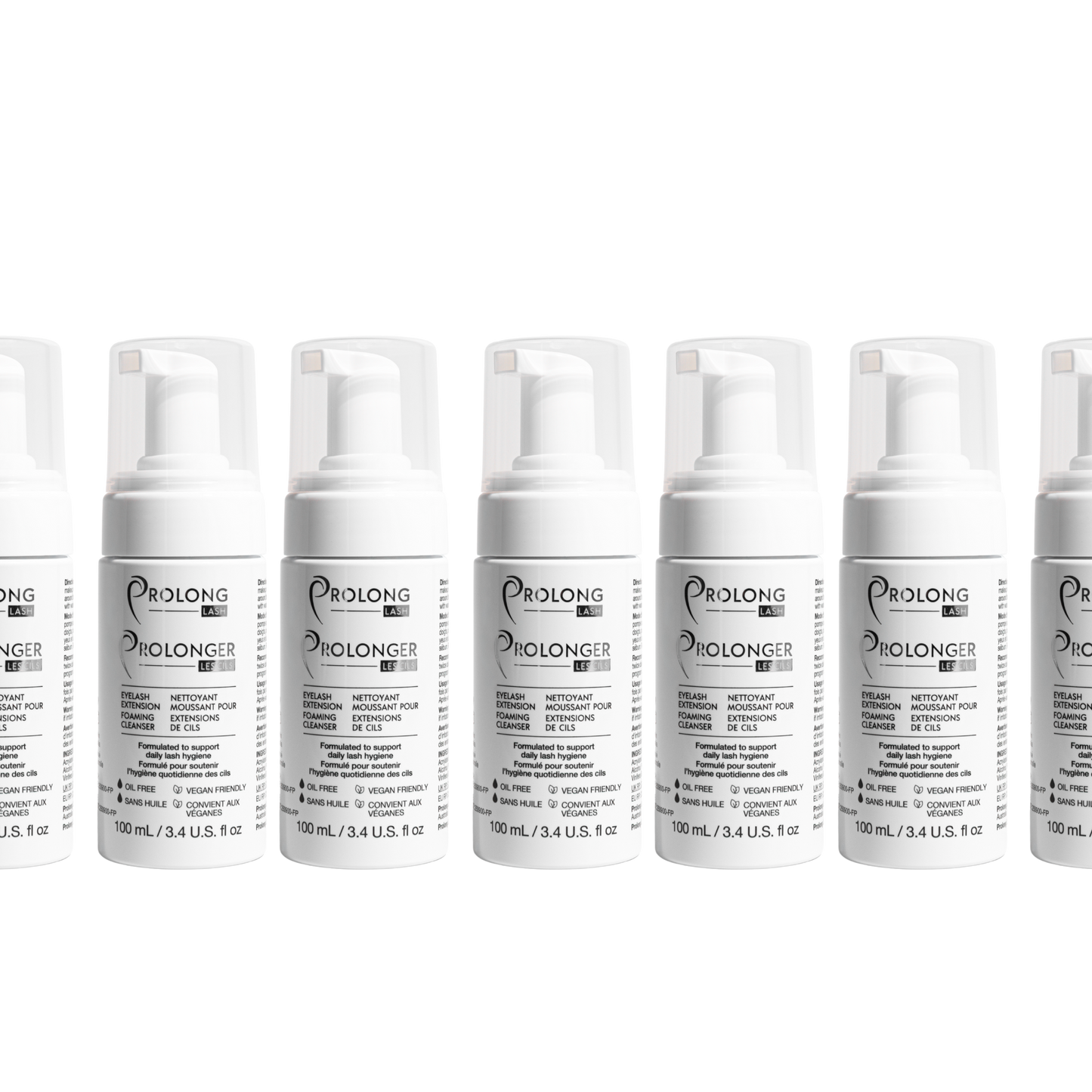 Professional Eyelash Extension Foaming Cleanser 100ml, Bulk Pack