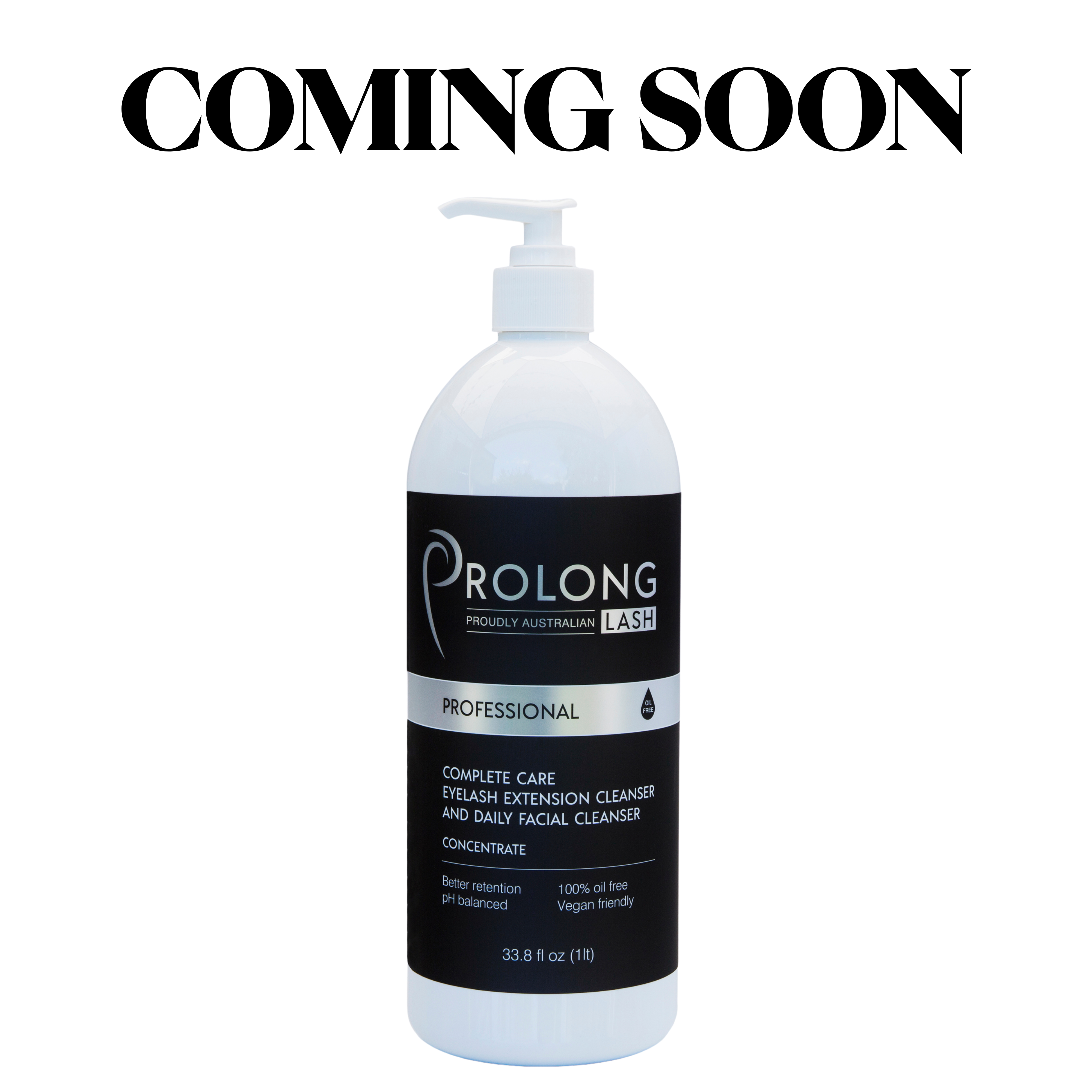 Prolong Lash Professional Lash cleanser concentrate on a transparent background
