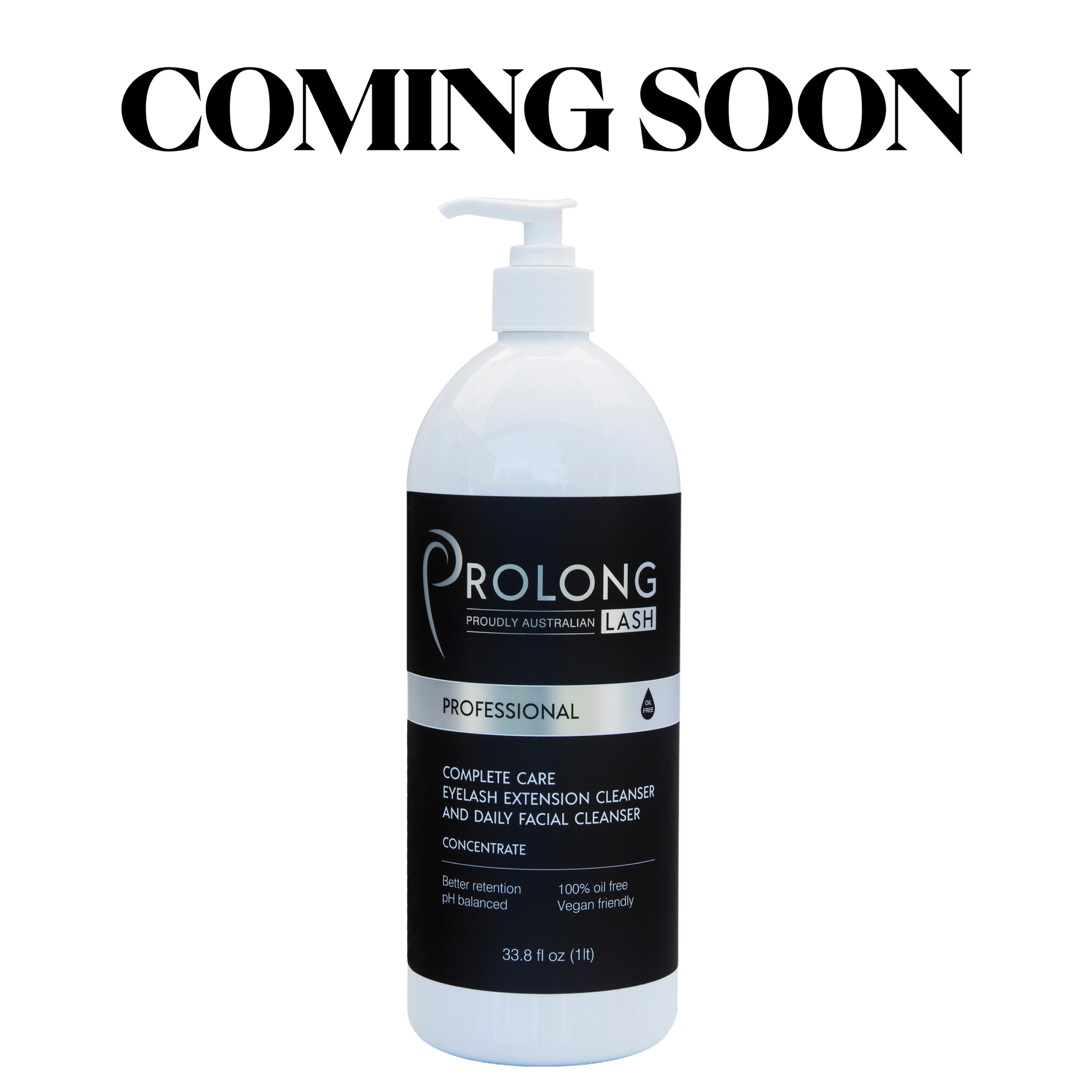 Prolong Lash Professional Lash cleanser concentrate on a transparent background
